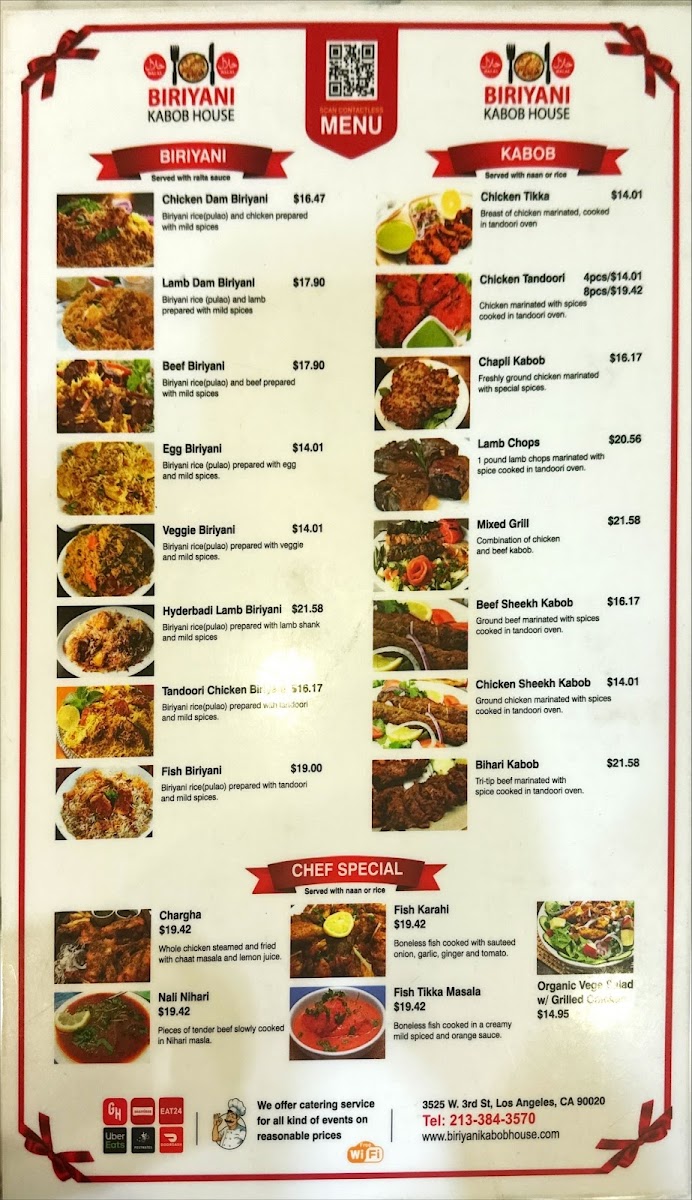 Biriyani Kabob House Menu - Image 1